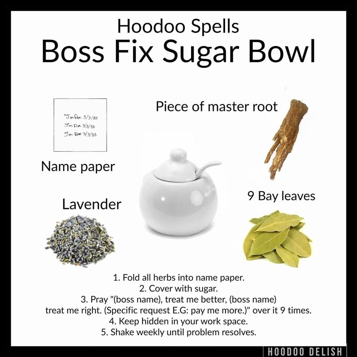 Sweeten your boss Bowl Spells, Hoodoo Conjure Rootwork, Hoodoo Rootwork, Hoodoo Magic, Hoodoo Conjure, Hoodoo Spells, Voodoo Hoodoo, Voodoo Spells, Magic Spell Book