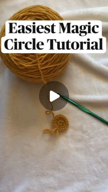 the video shows how to make an easy crochet project