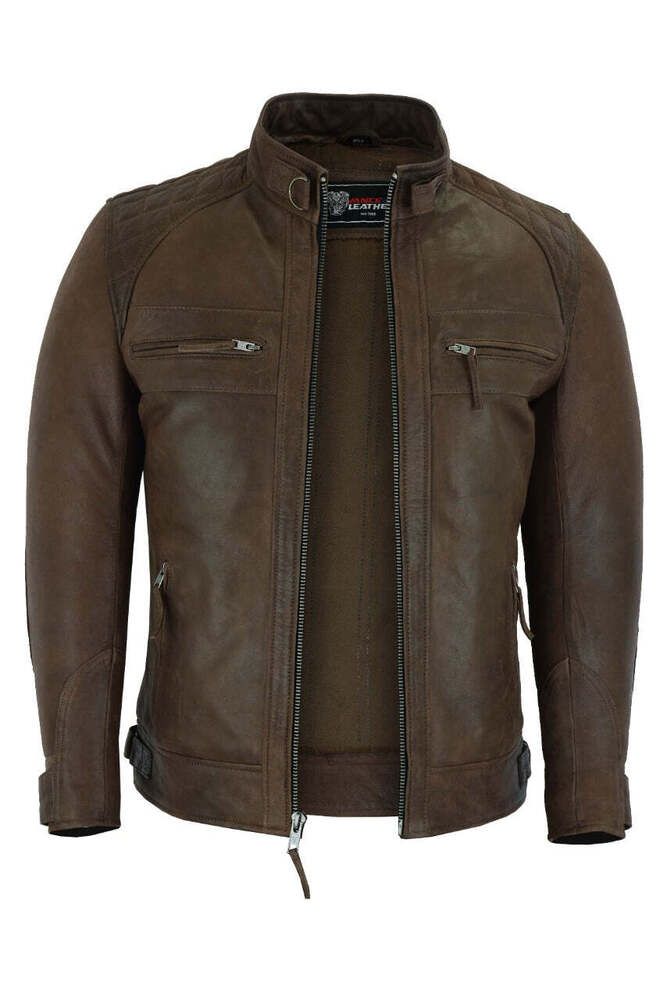 #ad Premium Quality Vance Leathers Mens Cafe Racer Waxed Lambskin Motorcycle Leather Jacket, Men's Clothing Daniel Craig Style, Man Cafe, Leather Jacket For Men, Motorcycle Leather Jacket, Biker Gear, Lambskin Leather Jacket, Motorcycle Leather, Daniel Craig, Jackets For Men