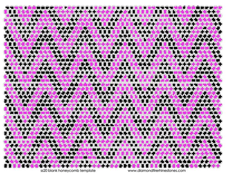 a pink and black pattern with small dots on it's side, as well as the