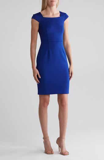 Maggy London Sleeveless Wrap Knee Length Dress | Nordstromrack Classic Sleeveless Stretch Dress, Modern Sleeveless Bodycon Dress, Modern Sleeveless Fitted Bodycon Dress, Elegant Sleeveless Mini Dress With Side Slits, Stretch Sheath Dress With Side Slits, Sleeveless Fitted Bodice Mini Dress For Work, Classic Sleeveless Bodycon Midi Dress, Sleeveless Midi Dress With Fitted Bodice For Work, Sleeveless Mini Dress With Fitted Bodice For Work