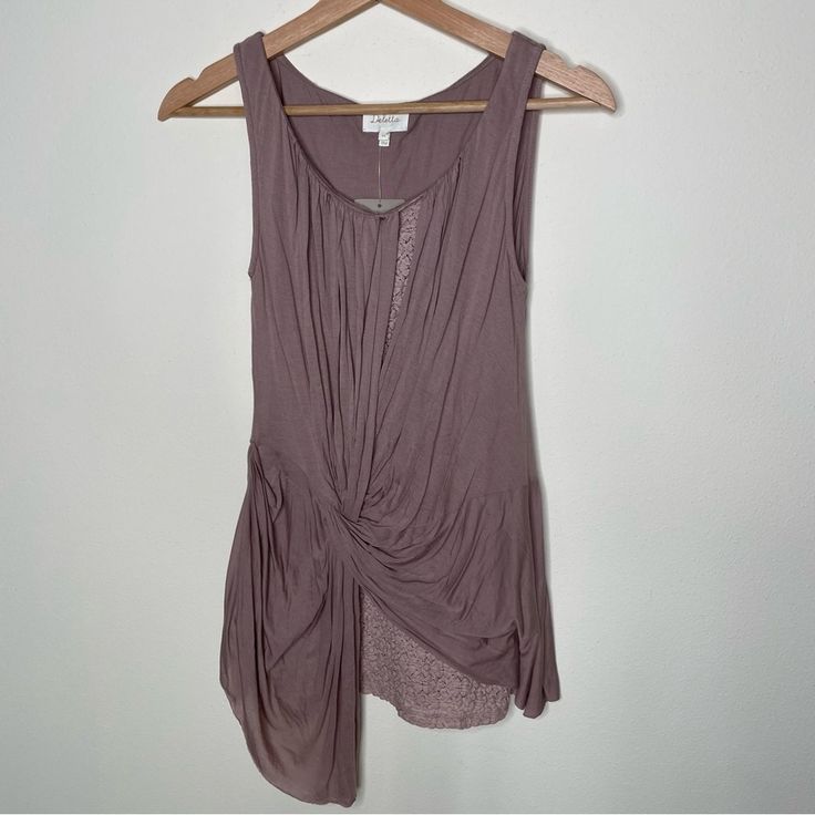 New With Tags! Anthropologie Deletta Tank, Size Xs. Mauve In Color, Asymmetrical With Multi Texture Pieces. Approx. Measurements- Pit To Pit- 12 Length- 25 Bundle And Save Chic Fitted Mauve Tops, Fitted Chic Mauve Tops, Fitted Mauve Summer Top, Chic Mauve Slim Fit Tops, Fitted Mauve Top For Summer, Chic Mauve Tops For Day Out, Purple Sleeveless Top For Day Out, Sleeveless Purple Top For Day Out, Purple Sleeveless Tank Top For Day Out