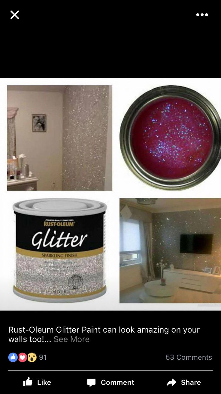 there are many different types of glitter in this room