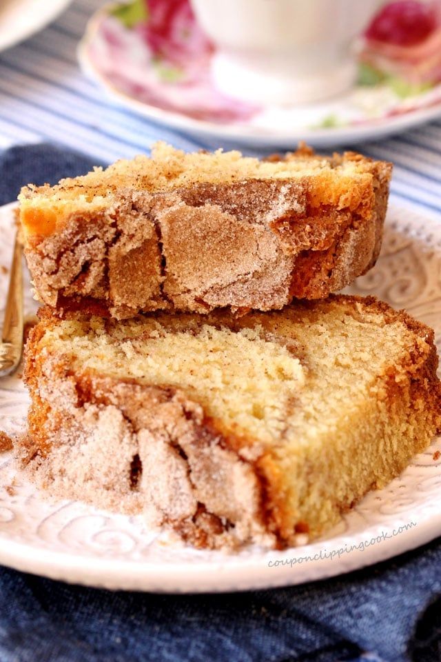 two slices of cake sitting on top of a white plate