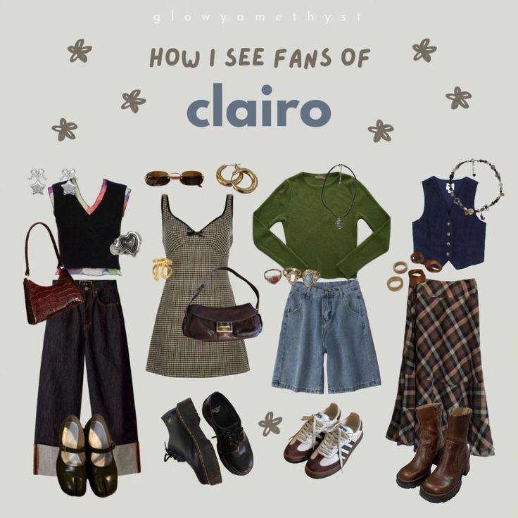 Claire Concert Outfit, Clairo Concert Outfits Charm, Clairo Tour Outfits, Clairo Inspired Outfits, Clairo Concert Outfits Ideas, Clairo Outfits Aesthetic, Clairo Aesthetic Outfits, Clairo Concert Outfits, Clairo Outfits