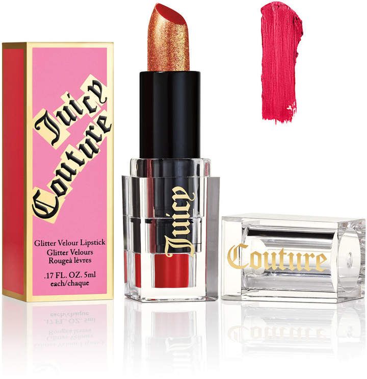 Juicy Couture Glitter Velour Lipstick $18.00 https://shopstyle.it/l/XKoV Juicy Couture Makeup, Juice Couture, Juicy Couture Perfume, Couture Makeup, Metallic Lipstick, Glitter Lipstick, Metallic Lips, Rose Gold Sparkle, Purple Lipstick