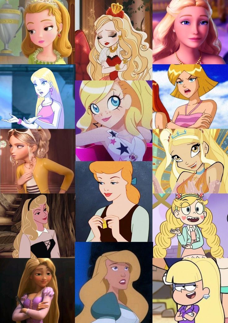 the many faces of princesses from disney's animated movie, aurora and aurora