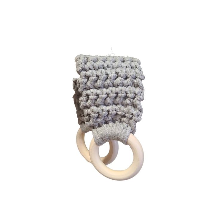 an image of a knitted teethpick on a white background