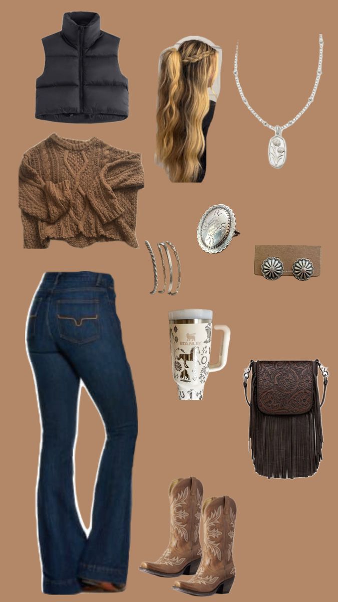 Western Outfits Rodeo Outfits Winter, Outfit Drip, Aesthetic Cowgirl, Country Fits, Rodeo Outfits, Yee Haw, Country Concert, Cute Outfit Ideas, Country Outfits