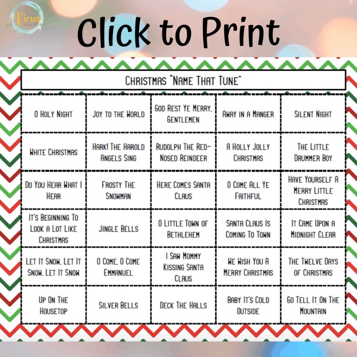 a christmas printable to do list with the words, click to print on it