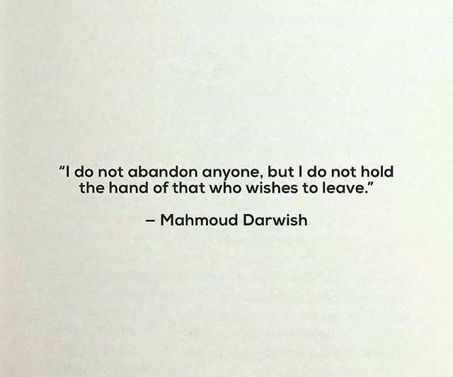 an image of a book with a quote on the front and back cover that reads, i do not abandon anyone, but to do not hold the hand of that who wishes to leave