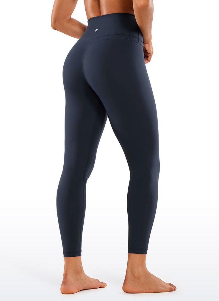 Powered by Nakedfeel material, these leggings are really buttery soft, slick smooth and cool to touch. These super-comfortable, lightweight leggings are the second skin you'll want to live in. Seamless waistband with enough support ensures you to enjoy the freedom of fitness. Feature & Fitting: 
 Nakedfeel collection 
 Design for hot yoga or Pilates 
 
 High Waist, 25 inches 
 Seamless Waistband 
 Hidden Pocket 
 Crotch Gusset 
 Fabric: 
 Sleek, No-fur-stick-to 
 Buttery soft, so comfortable Compression High-cut Leg Yoga Pants, Sleek Compression Solid Bottoms, Gym Leggings With Smoothing Compressive Fit, Compressive Smoothing Leggings For Gym, Compressive Smoothing Gym Leggings, Compressive Smoothing Leggings For Pilates, Smoothing Compressive Leggings For Pilates, Sleek Solid Color Tights For Workout, Compressive High-cut Leg Solid Leggings