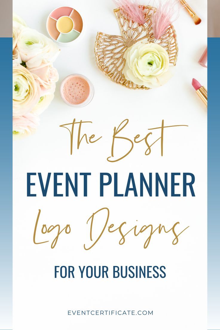 the best event planner logo designs for your business cover image with flowers and makeup products