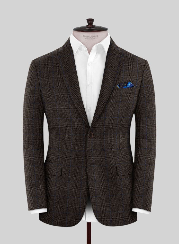 If you want to look stylish and luxurious, our Caccioppoli Lenana Glen Brown Wool Jacket is the one that elevates your formal events to perfection. Tailored with a pure wool fabric, our jacket has a lush finish that drapes amazingly well and keeps you comfortable throughout the day. In addition, our jacket has a captivating checks pattern that highlights a well-built physique with fantastic detailing. So grab this piece that quickly transforms casual wear into grand celebratory couture. 
 
 Look Glen Brown, Checks Pattern, Button Jacket, Wool Suit, Look Stylish, Clothing Styles, Jacket Buttons, Mens Clothing, Wool Fabric