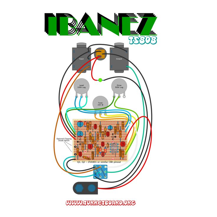 the wiring diagram for an electric guitar