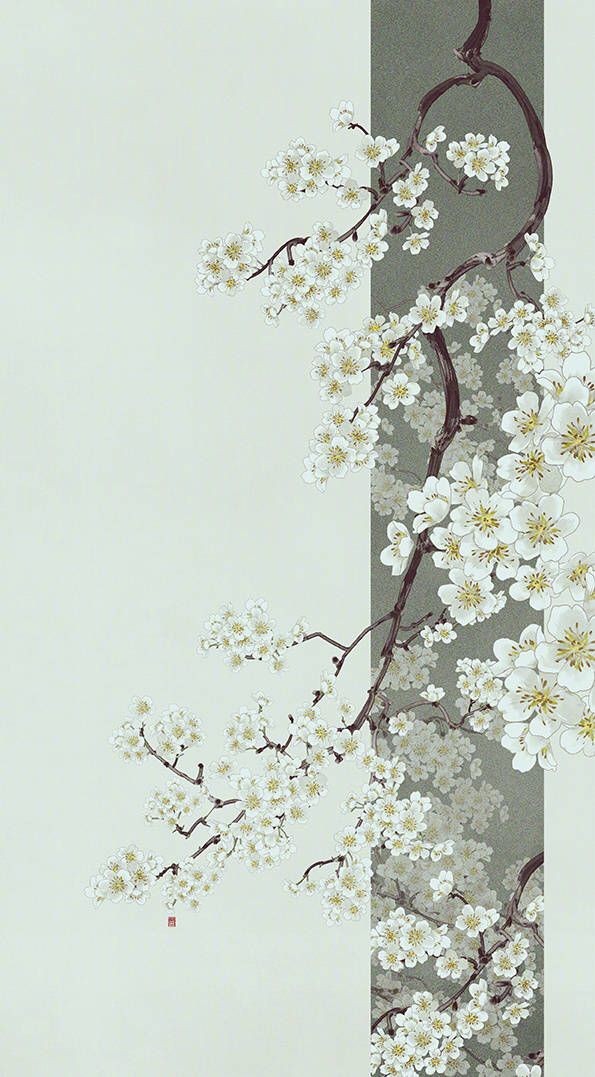 Chinese Aesthetic, Japanese Art Prints, Wallpaper Flowers, Japon Illustration, Aesthetic Background, 수채화 그림, Flower Background Wallpaper, Cool Wallpapers Art, Japan Art