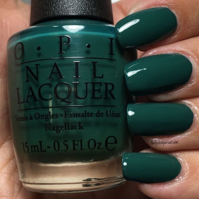 Opi Fall, Opi Nail Polish Colors, Fall Green, Nail Acrylic, Nagel Tips, Green Nail, Colorful Nail Designs, Fall Nail Colors, Manicure Y Pedicure