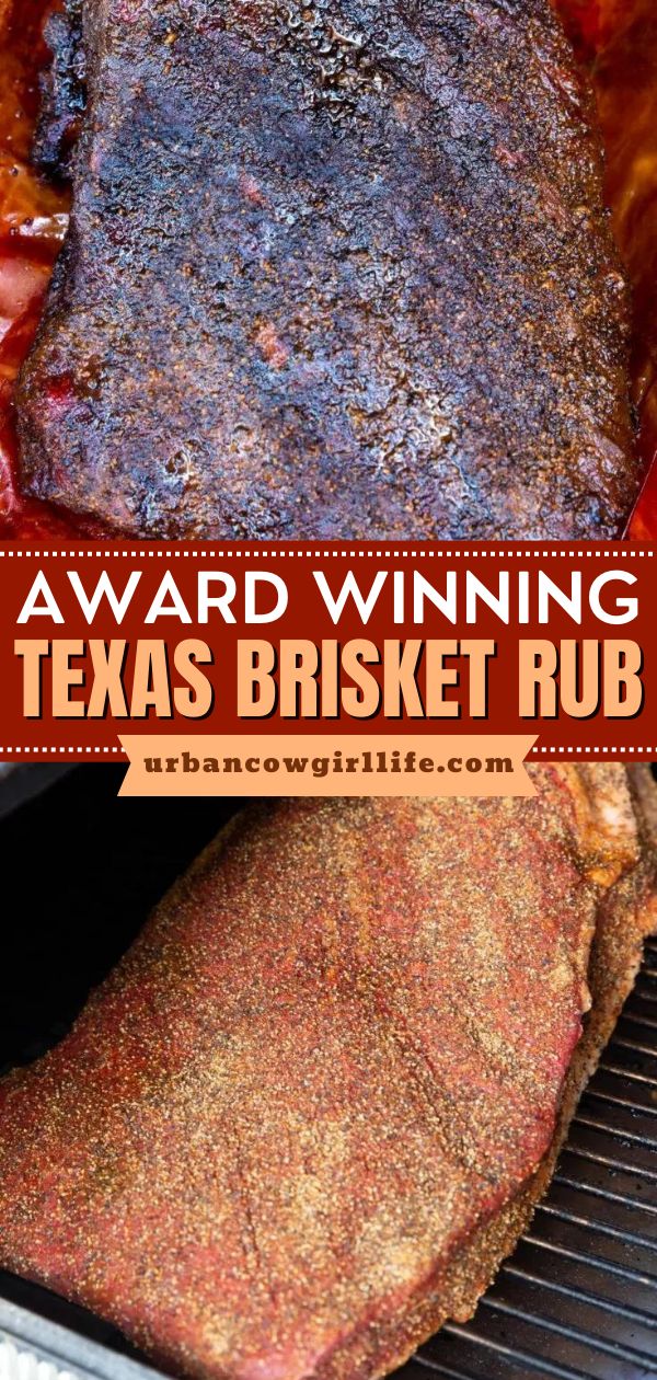 Want more seasoning mixes for the smoker? This Texas brisket rub recipe is award-winning! It's definitely the best. Thanks to a secret, it lets your beef brisket come out juicy and flavorful with a candy-like bark! Beef Brisket Rub, Texas Smoked Brisket, Brisket Rub Recipe, Smoked Beef Brisket Recipes, Brisket Seasoning, Texas Brisket, Brisket Recipes Smoked, Brisket Rub, Recipes Bbq