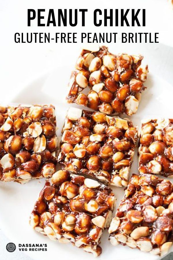 This sweet, nutty and crunchy Peanut Chikki (called Peanut Brittle in English) is a popular winter sweet snack in India. It is easy to make and you only need 2 key ingredients! Grab some jaggery and peanuts and make this delicious sweet in less than 30 minutes. Peanut Chikki, Peanut Brittle, Indian Desserts, Indian Sweets, Sweet Snacks, Sweet Recipes, 30 Minutes, Peanut, Dessert Recipes