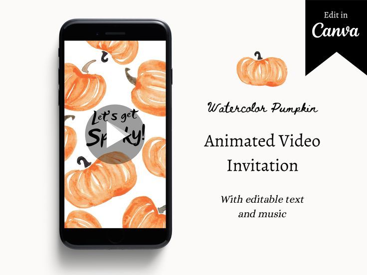 an animated video with text and pumpkins on the screen for halloween party or celebration