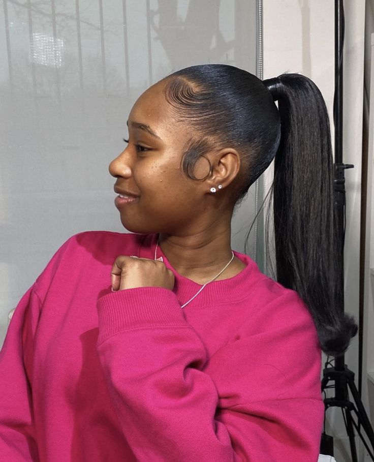 Sleek Ponytail 4c Hair, Blackish Hairstyles, Slicked Hairstyles, Fake Ponytail, Slick Back Ponytail, Cute Ponytail Hairstyles, Slick Ponytail, Slicked Back Ponytail, Sleek Ponytail Hairstyles