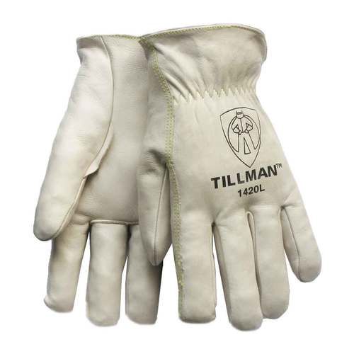 Tillman 1420 Grade "A" Top Grain Cowhide Drivers Gloves, Large. Premium quality pearl Top grain Cowhide. Got questions on Tillman welders gloves and welding supplies, call us at Weldfabulous. Welding Apron, Welding Jackets, Mechanic Gloves, Welding Caps, Welding Gloves, Pearl Top, Safety And First Aid, Safety Gloves, Safety Clothing