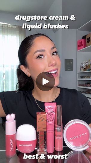 1.7K views · 355 reactions | ✨DRUGSTORE BLUSHES✨ ​Today I wanted to give you the lowdown on all the newest drugstore liquid and cream blushes! You don't have to spend a lot of money for great products. I'll let you know which drugstore makeup is worth you money ☺️ ​ ​Morphe Hot Shot Sun Drops $16USD (6 shades, using shade Fire Sign) @morphebrushes  ​ ​ColourPop Liquid Blush $10USD (6 shades, using shade She's Cute) @colourpopcosmetics  ​ ​L'Oréal Lumi Le Liquid Blush $14.99USD (Dewy Bright Pink) @lorealparis  ​ ​Morphe Huephoric Rush 3-in-1 Silk Blush $15USD (6 shades, using the shade Pleasured) @morphebrushes  ​ ​Essence Baby Got Blush Liquid Blush $5.99USD (4 shades, using shade Pinkalicious). @essencemakeup @essence_cosmetics  ​ ​Maybelline Sunkisser Multi-Use Liquid Blush $11.99 (I use Blush Liquid, Cream Blushes, Essence Cosmetics, Liquid Blush, Fire Signs, A Lot Of Money, Hot Shots, Cream Blush, Drugstore Makeup