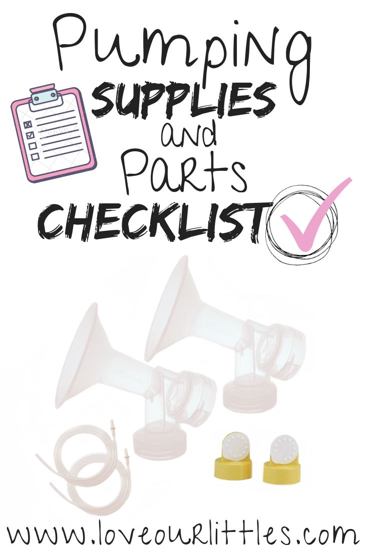 the words pumping supplies and parts checklist are shown in front of an image of two megaphones