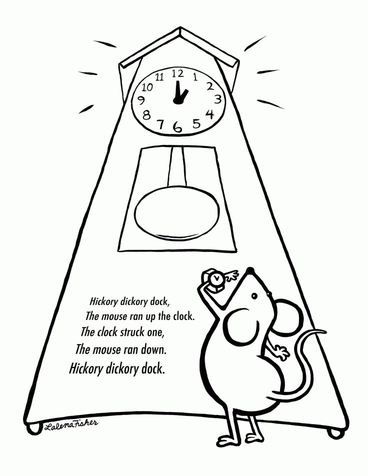 a cartoon mouse standing in front of a clock