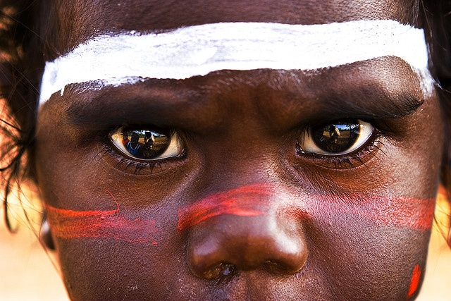 Australia | Portrait taken at the Garma Indigenous People Festival in 2007. Arhemland, Northern Territory | © Cameron Herweynen. Australian Aboriginals, Fragile Beauty, Human Element, Aboriginal History, Aboriginal Culture, Native Australians, Aboriginal People, Torres Strait Islander, We Are The World