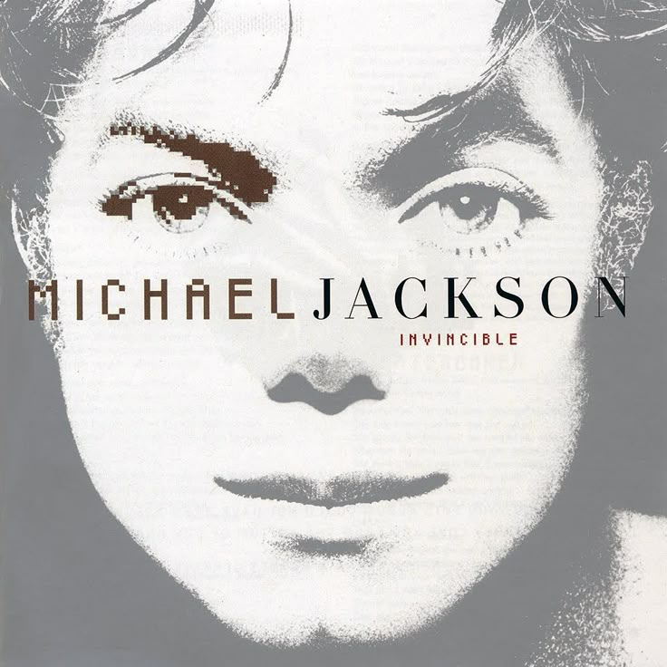 michael jackson's album cover for invincible, which features an image of his face