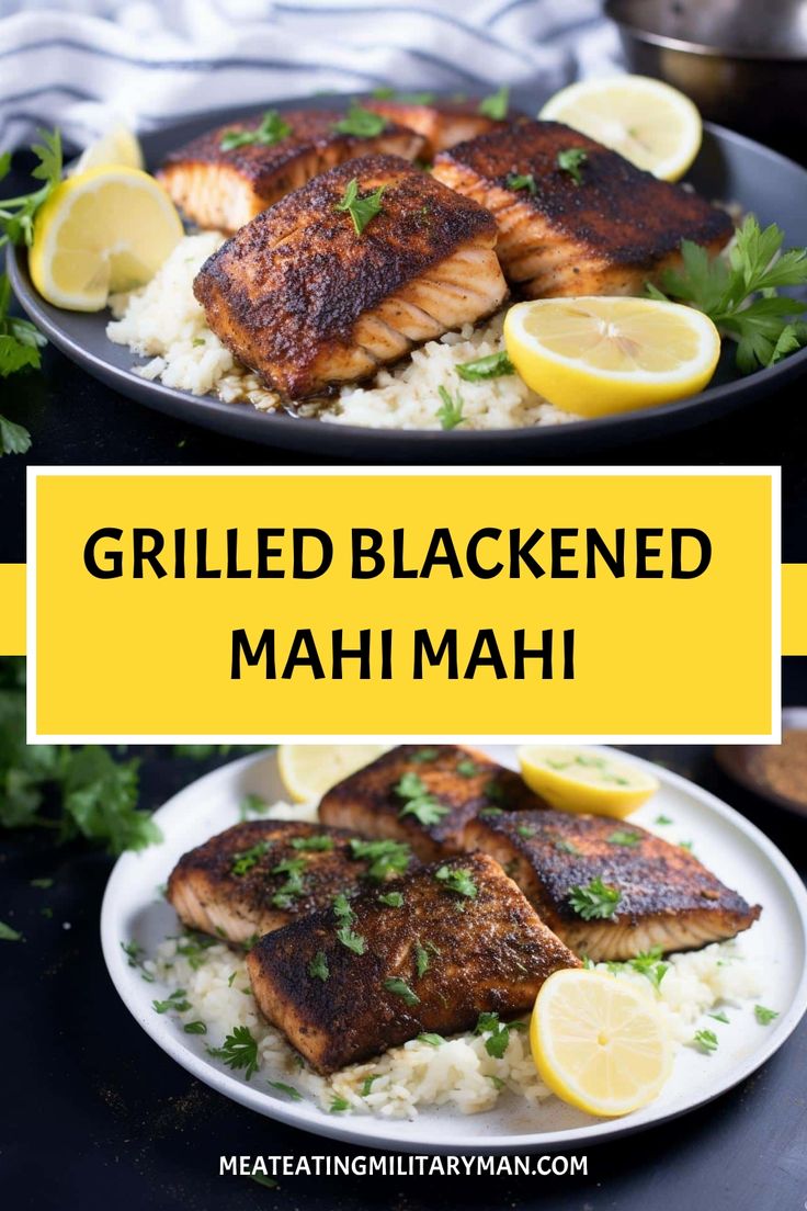 Easy Grilled Blackened Mahi Mahi Recipe Mahi Mahi Blackstone, Grilled Mahi Mahi Sandwich Recipes, Mahi Mahi On Blackstone, Mahi Mahi Recipes Grilled In Foil, Grilled Blackened Mahi Mahi, Mahi Mahi Recipes, Parmesan Wings, Garlic Parmesan Wings, Grilled Wings