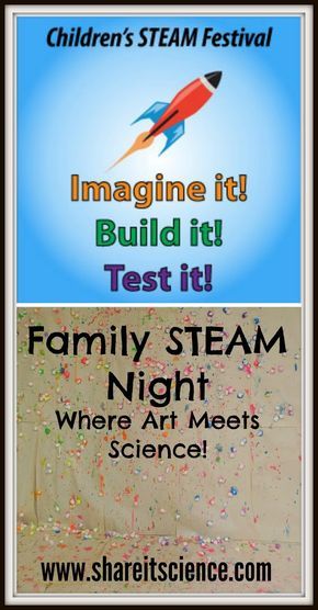 an advertisement for the children's steam festival