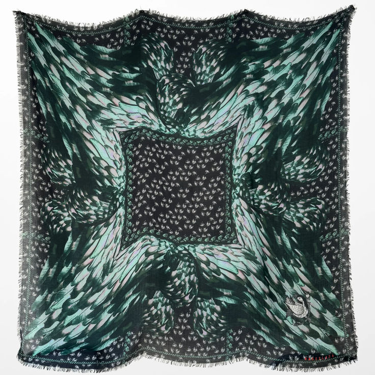 Free US Shipping | Original Price: $360

- 10% cashmere, 90% modal
- Made in Italy
- Measures approx 53"W x 53"H
- Hand rolled and frayed ends
- Colors: pine green, mint green, forest green, black, charcoal
- The lightweight weave and ample size of this scarf offer many ways to drape, wrap and knot. 
- Scarves may contain minor irregularities Internship Fashion, Luxury Scarf, Lace Art, Luxury Scarves, International Style, Central Saint Martins, Green Mint, Mythology Art, Accessories Brand