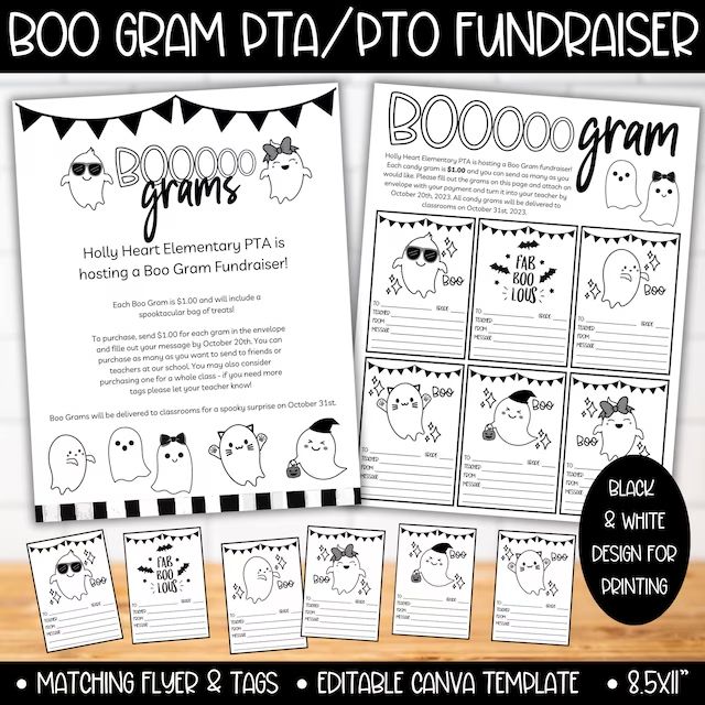 the booo grad'd to fundraiser printable worksheet