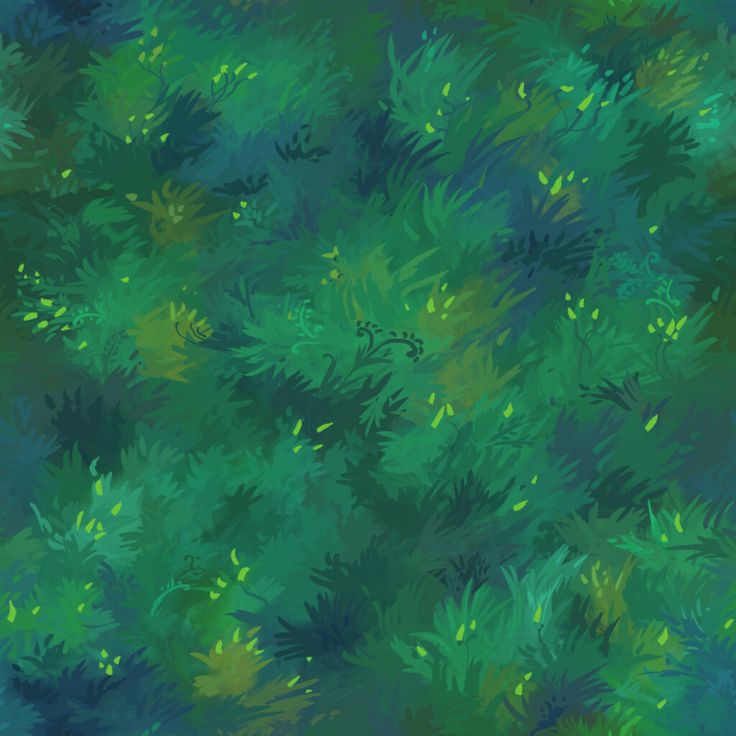 an abstract green and blue background with leaves