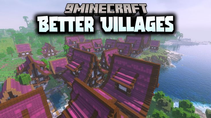 an image of a minecraft village with the words, better villagess