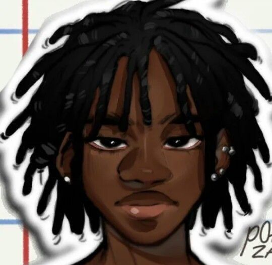 Black Anime Guy, Twisted Hair, Cocoppa Wallpaper, Tutorials Drawing, Black Cartoon Characters, Black Art Painting, Black Artwork, Black Cartoon, Black Art Pictures