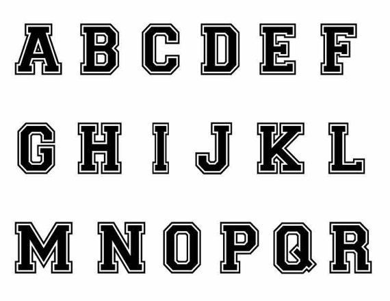 the letters are black and white in this type of font that has been changed to be different