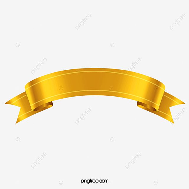 a golden ribbon with an empty space for your text or image to be used as a banner