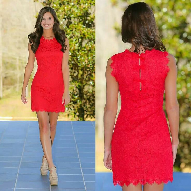 Vestido corto rojo brillante Latest Fashion For Girls, Western Outfits Men, Red Dress Women, Red Dress Boutique, Red Lace Dress, Fashion Images, Formal Style, Casual Girl, High Level