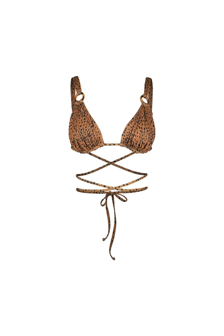 The Hunter Triangle Top is our classic triangle top embellished with small tortoise shell loops attached to wide over shoulder straps. She features a long wrap around body tie to cinch in the waist. Small Tortoise, Shell Ring, The Hunter, Triangle Top, Lynx, Tortoise Shell, Wrap Around, Tortoise, Faux Suede