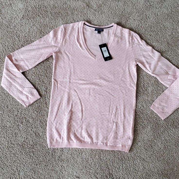 New With Tags Tommy Hilfiger Pink Long Sleeve Shirt. Size Xs. Bust 16.5 Inches, Waist 15 Inches, Hips 14.5 Inches. Spring Stretch Top By Tommy Hilfiger, Tommy Hilfiger Stretch Top For Spring, Spring Tommy Hilfiger Stretch Top, Tommy Hilfiger V-neck Tops, Fitted Tommy Hilfiger V-neck Tops, Tommy Hilfiger Fitted V-neck Tops, Fitted V-neck Tommy Hilfiger Tops, Casual Tommy Hilfiger V-neck Top, Tommy Hilfiger Casual V-neck Top