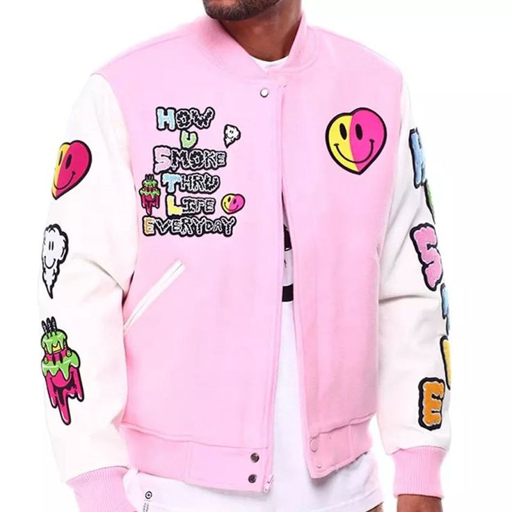 A premium quality varsity bomber jacket with any kind of customization such as your own design, custom size, color, Chenille patches, direct embroidered logos and patches, Sublimation patches, Distressed embroidered patches etc.. Outer Shell Made with high quality Wool  With Original Cowhide Leather Sleeve Inside 100 Percent Polyester Quilted lining 7 Twitch buttons on front Two side Leather Bone Pockets Knitted Ribb on neck, cuffs and waist belt Varsity Jacket With Embroidered Graphics, Sporty Embroidered Graphics Outerwear For Streetwear, Sporty Streetwear Outerwear With Embroidered Graphics, Sporty Embroidered Outerwear For Streetwear, Trendy Varsity Jacket With Patchwork And Baseball Collar, Streetwear Cotton Varsity Jacket With Embroidered Graphics, Casual Varsity Jacket With Patches For Streetwear, Sporty Outerwear With Patches And Baseball Collar, Casual Streetwear Varsity Jacket With Patches