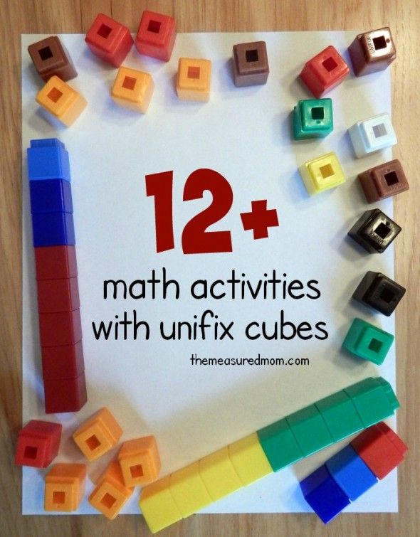 a sign with legos on it that says 12 + math activities with unifix cubes