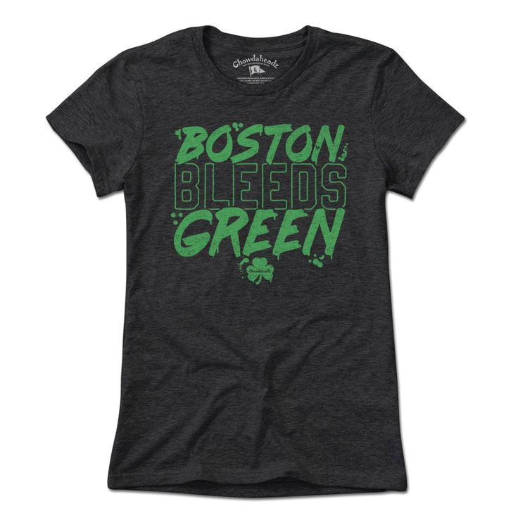 Boston Bleeds Green T-Shirt Let's Go Boston! This tee represents the true Boston fan who bleeds with the team. Features a custom distressed print to show the gritty history of basketball in Boston! Whether you're cheering in the stands at the Gahden or just sweating from watching the game at home, then this shirt was made for you! Available in Green or Charcoal. 100% Guarantee On All Our Products Super Fast shipping, orders ship same/next day In Stock Right Now Over 12 years online selling Bosto Band Merch Tops With Graphic Print For Fans, Team-colored Screen Print T-shirt For Fans, Fan Apparel T-shirt With Screen Print, Green T-shirt With Text Print For Fans, Fan Gear T-shirt With Screen Print, Sporty Screen Print Tops For Fan Events, Green Fan Apparel T-shirt With Screen Print, Screen Print Fan Apparel T-shirt, Green Text Print T-shirt For Fans