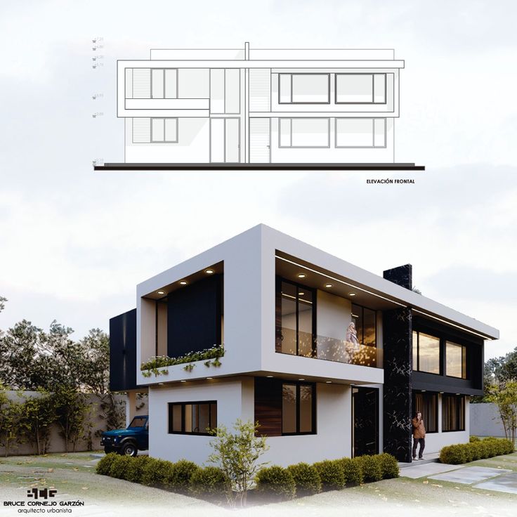 Arquitectura Moderna, Arquitectura Contemporánea House Facade, Facade House, Exterior, Quick Saves