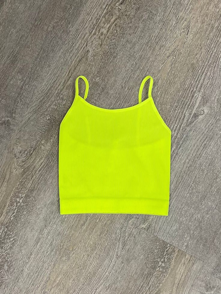 Our Power Pink Top is a seamless, ribbed cami style top. Available in sizes S/M & L/XL. 90% nylon 10% spandex available in hot pink, orchid, neon bubblegum, ocean blue, creamsicle, neon teal, and kelly green. Trendy Seamless Camisole, Summer Stretch Camisole Solid Color, Stretch Summer Camisole Solid Color, Trendy Solid Color Stretch Camisole, Trendy Stretch Camisole In Solid Color, Trendy Solid Color Camisole With Stretch, Spring Fitted Solid Color Camisole, Trendy Stretch Solid Color Camisole, Summer Ribbed Stretch Camisole