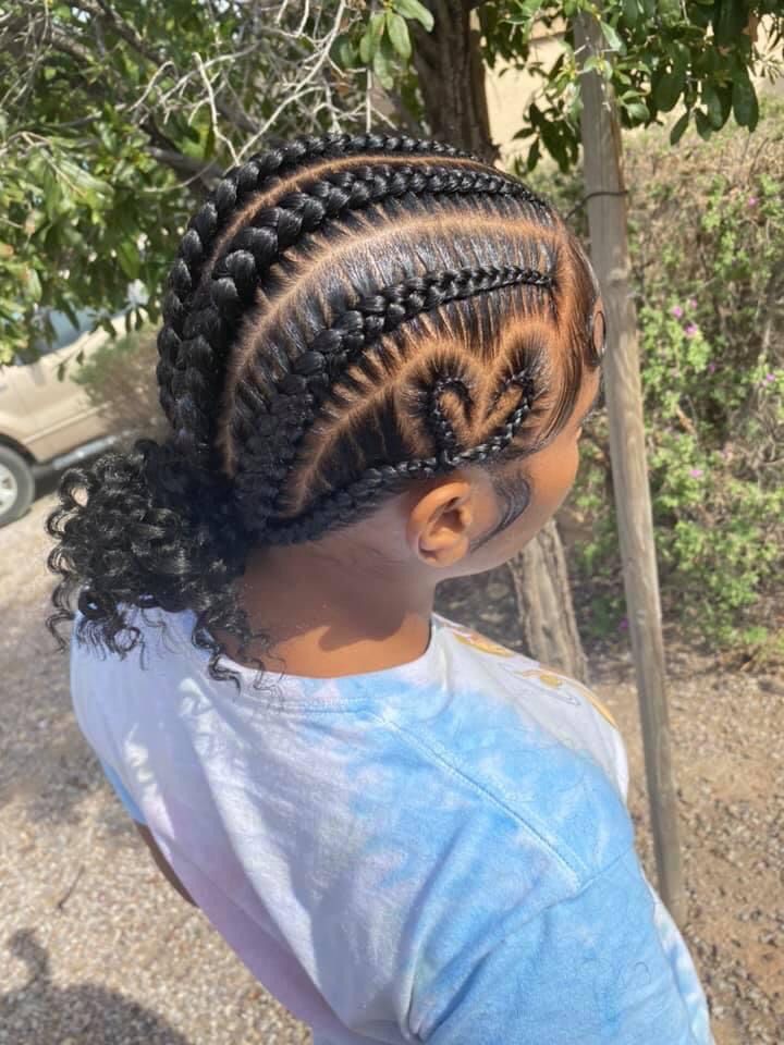 Girls Braided Hairstyles Kids, Big Box Braids Hairstyles, Feed In Braids Hairstyles, Goddess Braids Hairstyles, Quick Natural Hair Styles, Braided Cornrow Hairstyles, Cute Box Braids Hairstyles, Stitch Braids, Quick Braided Hairstyles