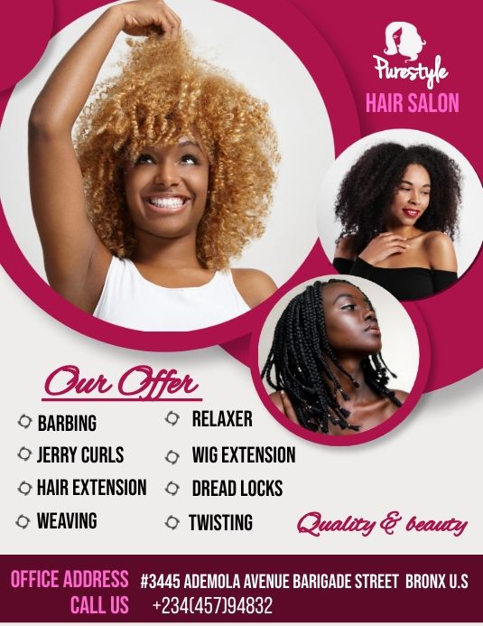 Poster For Hair Salon, Hair Salon Logo Ideas Hairdresser, Hair Dressing Salon Design, Hair Dressing Flyer Design, Flyer And Poster Design Template, Hair Stylist Flyer Design, Hair Salon Poster Design, Hair Salon Poster, Hair Salon Flyer